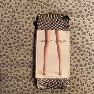 Via Spiga Golden Petite Fishnet Stockings size C/D